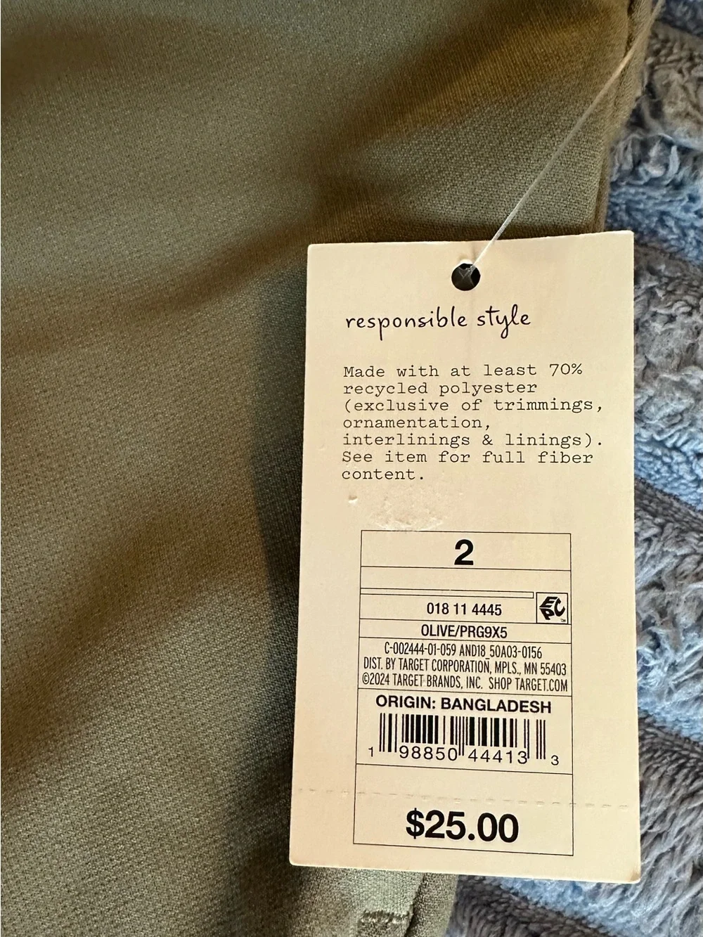 a new day High-Waist Shorts in Olive Green